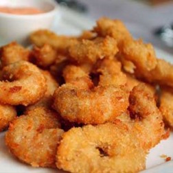 Langostinos rebozados con panko